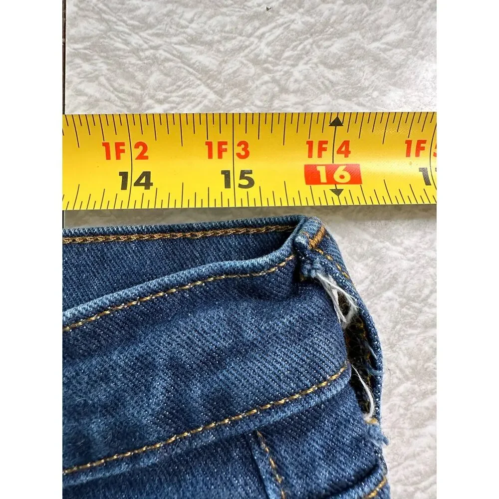 Copied - Zara High Rise Straight Leg Stretch Jeans Dark Wash Women's Size 34